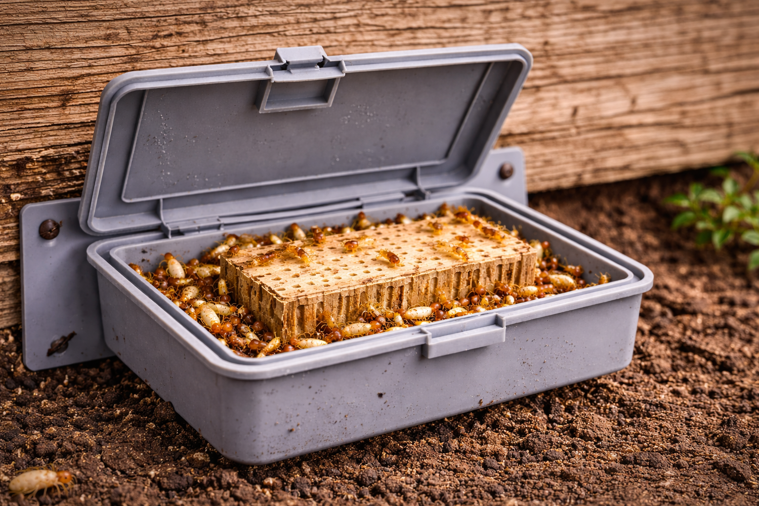 Termite eradication (baiting)